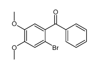 (2-bromo-4,5-dimethoxyphenyl)-phenylmethanone结构式