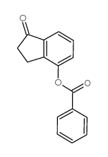 1-oxo-2,3-dihydro-1h-inden-4-yl benzoate structure