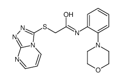 Acetamide, N-[2-(4-morpholinyl)phenyl]-2-(1,2,4-triazolo[4,3-a]pyrimidin-3-ylthio)- (9CI)结构式