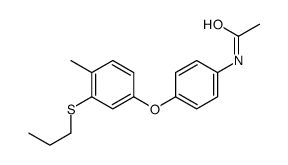 N-[4-(4-methyl-3-propylsulfanylphenoxy)phenyl]acetamide Structure