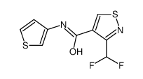 4-Isothiazolecarboxamide,3-(difluoromethyl)-N-3-thienyl-(9CI)结构式