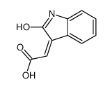 2-(2-oxo-1H-indol-3-ylidene)acetic acid Structure