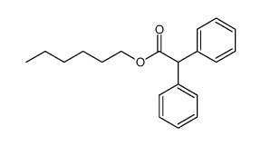 hexyl 2,2-diphenylacetate结构式