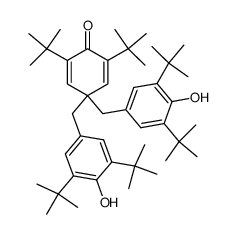 2,6-di-tert-butyl-4,4-bis(3,5-di-tert-butyl-4-hydroxybenzyl)cyclohexa-2,5-dien-1-one结构式