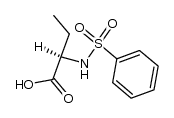 (R)-2-((phenylsulfonyl)amino)butyric acid结构式