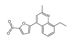 8-ethyl-2-methyl-4-(5-nitrofuran-2-yl)quinoline Structure