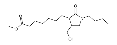 7-(1-Butyl-4-hydroxymethyl-2-oxo-pyrrolidin-3-yl)-heptanoic acid methyl ester Structure