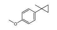 1-methoxy-4-(1-methylcyclopropyl)benzene结构式