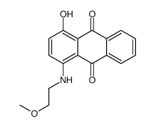 1-hydroxy-4-[(2-methoxyethyl)amino]anthraquinone structure