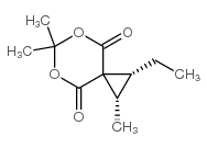 5,7-Dioxaspiro[2.5]octane-4,8-dione,1-ethyl-2,6,6-trimethyl-,(1R,2S)-(9CI) Structure