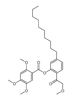 [5-decyl-2-(2-methoxyacetyl)phenyl] 2,4,5-trimethoxybenzoate Structure