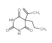 5-prop-1-en-2-yl-5-propyl-1,3-diazinane-2,4,6-trione结构式