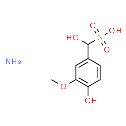 ammonium alpha,4-dihydroxy-3-methoxytoluene-alpha-sulphonate structure