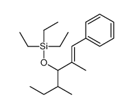 (2,4-dimethyl-1-phenylhex-1-en-3-yl)oxy-triethylsilane结构式