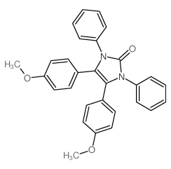 4,5-bis(4-methoxyphenyl)-1,3-diphenyl-imidazol-2-one Structure