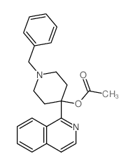 4-Piperidinol,4-(1-isoquinolinyl)-1-(phenylmethyl)-, 4-acetate结构式