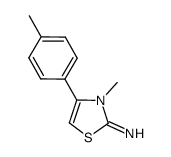 2-imino-3-methyl-4-(p-methylphenyl)-2,3-dihydrothiazole结构式