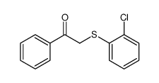 2-(2-chlorophenyl)sulfanyl-1-phenylethanone结构式