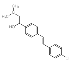 1-[4-[2-(4-chlorophenyl)ethenyl]phenyl]-2-dimethylamino-ethanol Structure