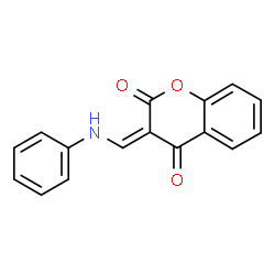 3-[(Z)-ANILINOMETHYLIDENE]-2H-CHROMENE-2,4-DIONE Structure