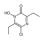 5-chloro-3,6-diethyl-2-hydroxypyrazine-1-oxide Structure