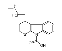 4-[2-(methylamino)ethyl]-3,4-dihydro-2H-thiopyrano[2,3-b]indole-9-carboxylic acid,hydrochloride Structure