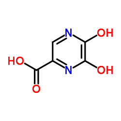 5,6-Dihydroxy-2-pyrazinecarboxylic acid Structure