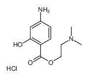 2-(dimethylamino)ethyl 4-amino-2-hydroxybenzoate,hydrochloride Structure