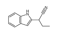 2-(1-cyanopropyl)indole结构式