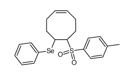 5-(phenylseleno)-6-(p-toluenesulfonyl)-1-(cyclooctene)结构式