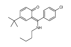 Phenol, 2-((butylimino)(4-chlorophenyl)methyl)-4-(1,1-dimethylethyl)-结构式