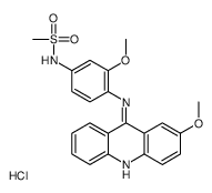 N-[3-methoxy-4-[(2-methoxyacridin-9-yl)amino]phenyl]methanesulfonamide,hydrochloride结构式