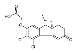 2-[[(8aR)-3,4-dichloro-6-oxo-8a-propyl-8,9-dihydro-7H-fluoren-2-yl]oxy]acetic acid结构式