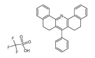 7-phenyl-5,6,8,9-tetrahydrodibenzo[c,h]xanthylium trifluoromethanesulphonate Structure