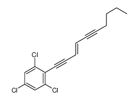 1,3,5-trichloro-2-dec-3-en-1,5-diynylbenzene结构式