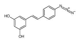 5-[2-(4-azidophenyl)ethenyl]benzene-1,3-diol Structure