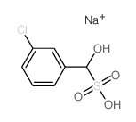 Benzenemethanesulfonicacid, 3-chloro-a-hydroxy-,sodium salt (1:1) Structure