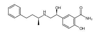 Benzamide, 2-hydroxy-5-((1S)-1-hydroxy-2-(((1S)-1-methyl-3-phenylpropy l)amino)ethyl)- structure