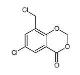 6-chloro-8-chloromethyl-benzo[1,3]dioxin-4-one Structure