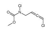 methyl N-chloro-N-(4-chlorobuta-2,3-dienyl)carbamate Structure