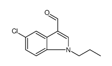 1H-Indole-3-carboxaldehyde, 5-chloro-1-propyl结构式