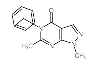 4-benzyl-3,9-dimethyl-2,4,8,9-tetrazabicyclo[4.3.0]nona-2,7,10-trien-5-one结构式