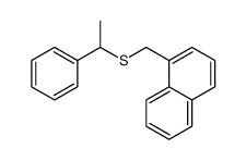 1-(1-phenylethylsulfanylmethyl)naphthalene结构式