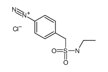 4-(ethylsulfamoylmethyl)benzenediazonium,chloride结构式