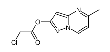 (5-methylpyrazolo[1,5-a]pyrimidin-2-yl) 2-chloroacetate Structure