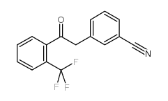 2-(3-CYANOPHENYL)-2'-TRIFLUOROMETHYLACETOPHENONE结构式