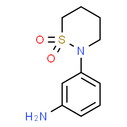 3-(1,1-Dioxo-1lambda*6*-[1,2]thiazinan-2-yl)-phenylamine结构式