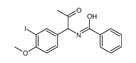 N-[1-(3-iodo-4-methoxyphenyl)-2-oxopropyl]benzamide Structure