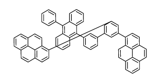 1-[3-[3-(10-phenylanthracen-9-yl)phenyl]-5-pyren-1-ylphenyl]pyrene Structure