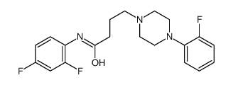 N-(2,4-difluorophenyl)-4-[4-(2-fluorophenyl)piperazin-1-yl]butanamide Structure